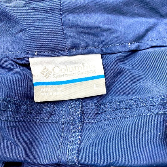 Columbia Navy Blue Nylon Shorts Size Large - Picture 2 of 4